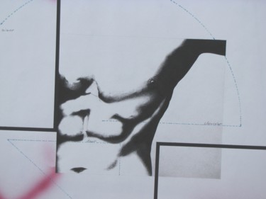 Рисунок под названием "Une politique du dé…" - Anne Lanci, Подлинное произведение искусства, Мел