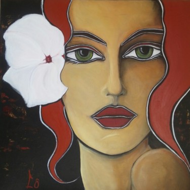 Painting titled "Accroche coeur" by Lô, Original Artwork, Acrylic