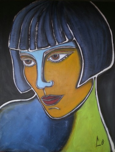 Painting titled "hommage-a-louise-br…" by Lô, Original Artwork, Acrylic