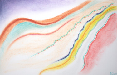 Zeichnungen mit dem Titel "Délicatesse" von Anne Laure Klein, Original-Kunstwerk, Pastell