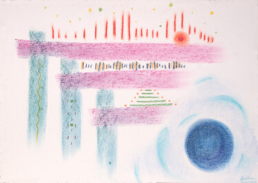 Zeichnungen mit dem Titel "Connaissances infin…" von Anne Laure Klein, Original-Kunstwerk, Pastell