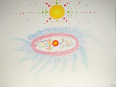 Zeichnungen mit dem Titel "Sauvegarde de l’hum…" von Anne Laure Klein, Original-Kunstwerk, Pastell