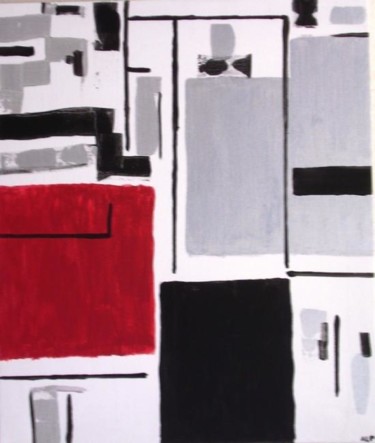 Painting titled "ARCHITECTURE" by Anne Le Prigent, Original Artwork