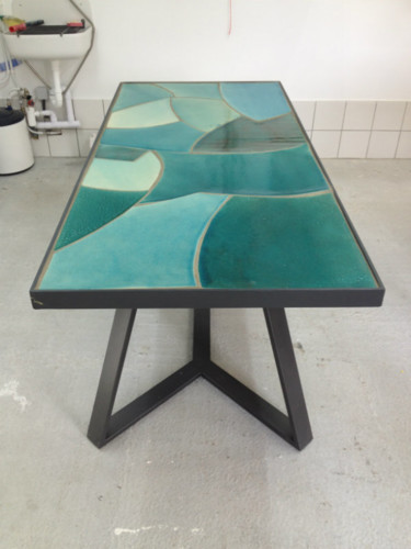 Artcraft titled "table-en-ceramique" by Anne Lesca, Original Artwork