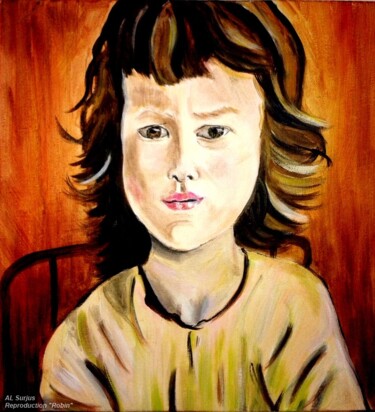 Pintura titulada "Enfant" por Anne-Lise Surjus, Obra de arte original, Acrílico