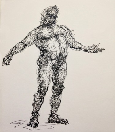 Drawing titled "img-5370.jpg" by Anne Malvy, Original Artwork