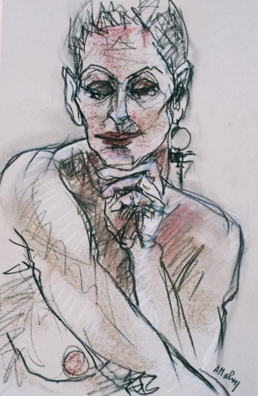 Disegno intitolato "000044.jpg" da Anne Malvy, Opera d'arte originale