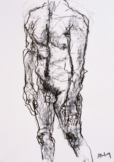 Drawing titled "image.jpeg" by Anne Malvy, Original Artwork, Charcoal