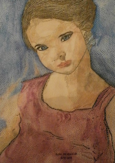 LA JOLIE POUPETTE 24x32 cm © par ANNE BAZABIDILA