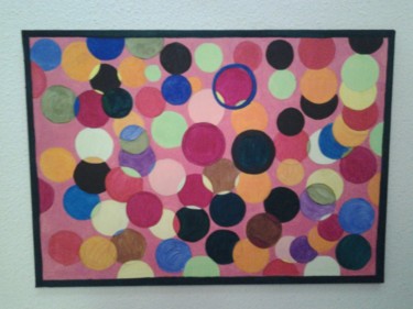Peinture intitulée "Le cercle parmis le…" par Boudiche, Œuvre d'art originale, Acrylique