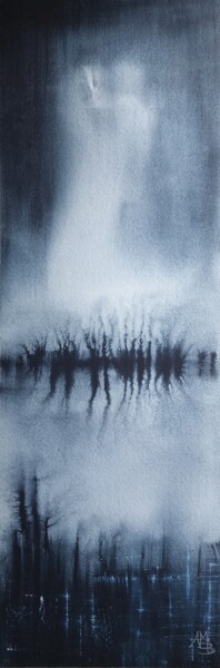 Painting titled "Clair-obscur" by Anne-Marie Breton, Original Artwork, Watercolor