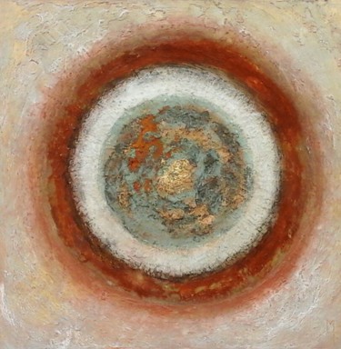 Peinture intitulée "cratère" par Anne-Marie Formiglio, Œuvre d'art originale