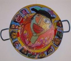 Peinture intitulée "Paella" par Anne Marie Jouot, Œuvre d'art originale