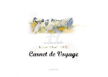 Disegno intitolato "Carnet de voyage en…" da Anne-Marie Mary, Opera d'arte originale