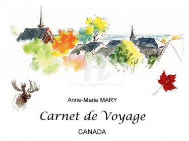 Drawing titled "Carnet de voyage au…" by Anne-Marie Mary, Original Artwork