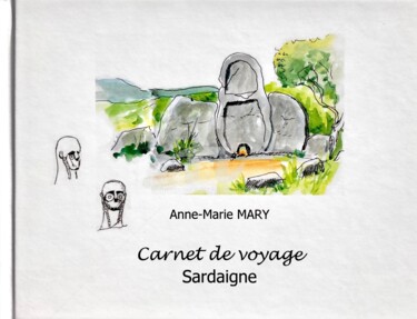 Dessin intitulée "Carnet de voyage en…" par Anne-Marie Mary, Œuvre d'art originale, Aquarelle