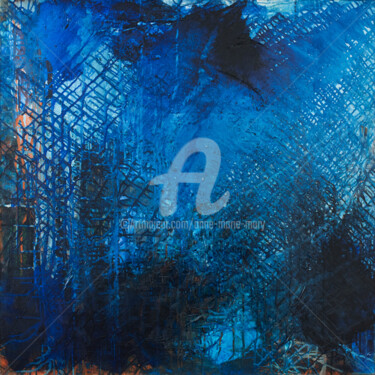 제목이 "Abysses"인 미술작품 Anne-Marie Mary로, 원작, 기름 나무 들것 프레임에 장착됨