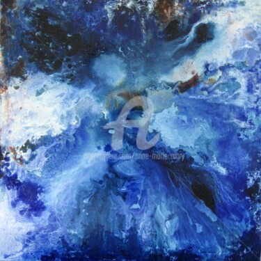 Malerei mit dem Titel "Le ciel sans limite" von Anne-Marie Mary, Original-Kunstwerk, Öl Auf Keilrahmen aus Holz montiert