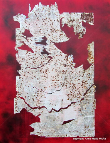 Malerei mit dem Titel "Mémoire du Temps N°…" von Anne-Marie Mary, Original-Kunstwerk, Acryl