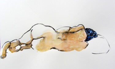 Dessin intitulée "croquis Solange 22…" par Anne-Marie Mary, Œuvre d'art originale, Autre