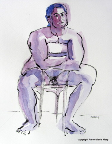 Drawing titled "croquis César (2) 3…" by Anne-Marie Mary, Original Artwork