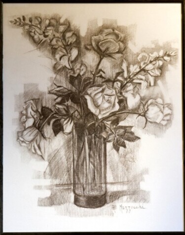 Drawing titled "copie sépia n b" by Anne Marie Mazzocchi, Original Artwork, Other