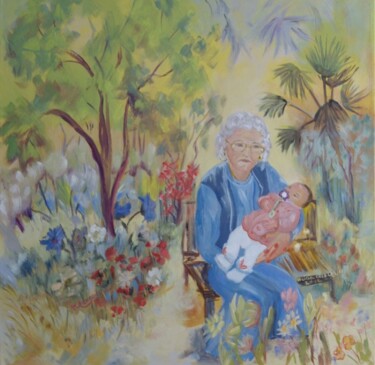 Pintura intitulada "Alician CATALAN" por Anne Marie Mazzocchi, Obras de arte originais, Óleo