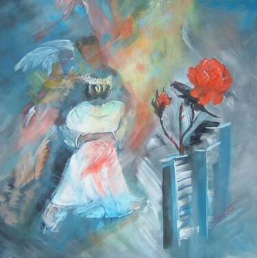 Painting titled "le mariage de Franç…" by Anne Marie Mazzocchi, Original Artwork