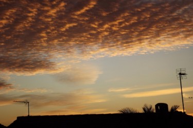 Photography titled "nuages au coucher d…" by Anne Marie Mermet, Original Artwork, Digital Photography