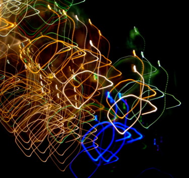 Photography titled "light painting sant…" by Anne Marie Mermet, Original Artwork, Digital Photography