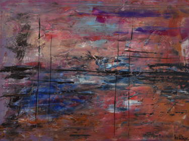 Malerei mit dem Titel "Apocalypse" von Anne Marie Palaze, Original-Kunstwerk, Acryl
