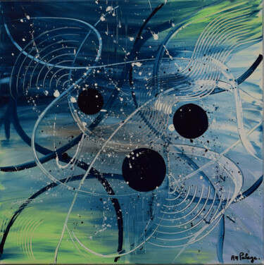 Pintura titulada "Planète III" por Anne Marie Palaze, Obra de arte original, Acrílico