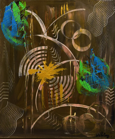 Pintura intitulada "Explosion Musicale" por Anne Marie Palaze, Obras de arte originais, Acrílico