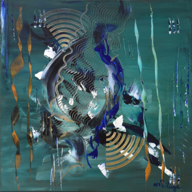 Peinture intitulée "Magie des fonds Mar…" par Anne Marie Palaze, Œuvre d'art originale, Acrylique
