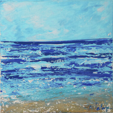 Schilderij getiteld "Plage V" door Anne Marie Palaze, Origineel Kunstwerk, Acryl