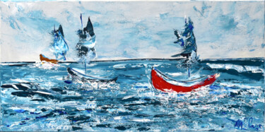 Peinture intitulée "Retour au Port" par Anne Marie Palaze, Œuvre d'art originale, Acrylique