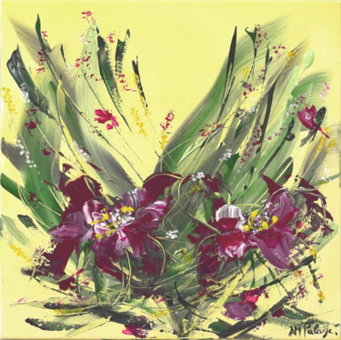 Peinture intitulée "Fleurs Exotiques II" par Anne Marie Palaze, Œuvre d'art originale, Acrylique