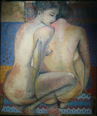 Peinture intitulée "Giméné" par Anne Marie Podrini, Œuvre d'art originale, Huile
