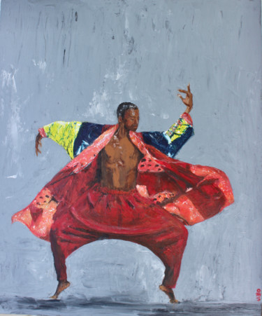 Pintura titulada "Danseur" por Anne-Marie Simard-Grasset, Obra de arte original, Acrílico