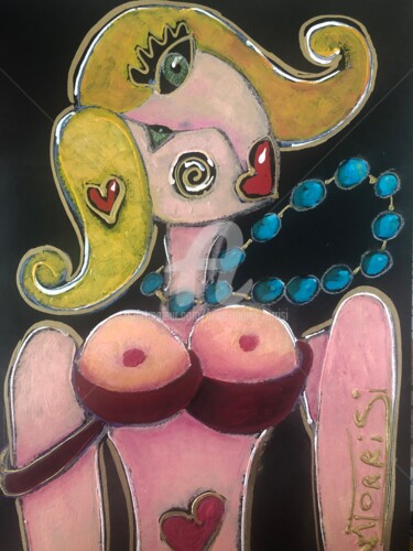Painting titled "LOVE" by Anne Marie Torrisi, Original Artwork, Acrylic
