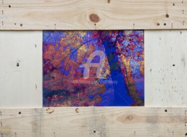 Collages intitulée "Octobre dans les bo…" par Anne Maury, Œuvre d'art originale, Travail numérique 2D