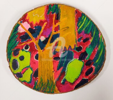 Peinture intitulée "Petite forêt #39" par Anne Maury, Œuvre d'art originale, Gouache