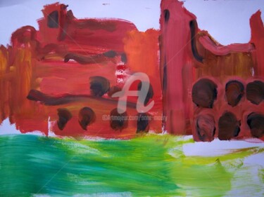 Painting titled "Villa Hadriana VII" by Anne Maury, Original Artwork, Oil