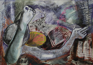 Malerei mit dem Titel "Les jeunes générati…" von Anne-Michelle Vrillet (Mina), Original-Kunstwerk, Acryl