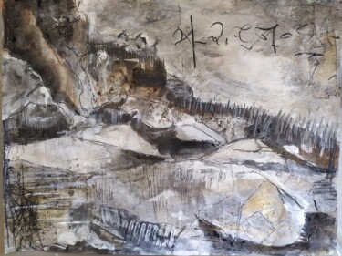 Pittura intitolato "La plage de Sola" da Anne-Michelle Vrillet (Mina), Opera d'arte originale, Acrilico
