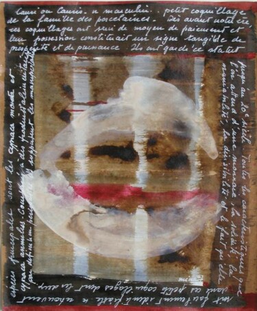 Peinture intitulée "Cauri 02" par Anne-Michelle Vrillet (Mina), Œuvre d'art originale, Huile