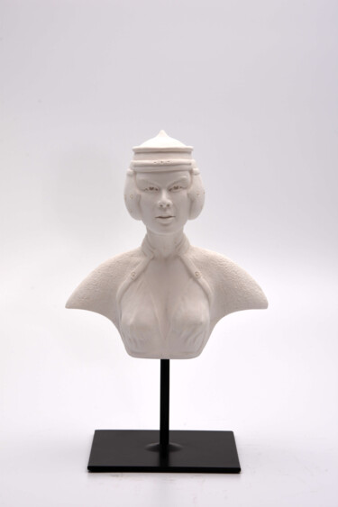 Sculpture intitulée "Mira" par Anne Noël, Œuvre d'art originale, Plâtre