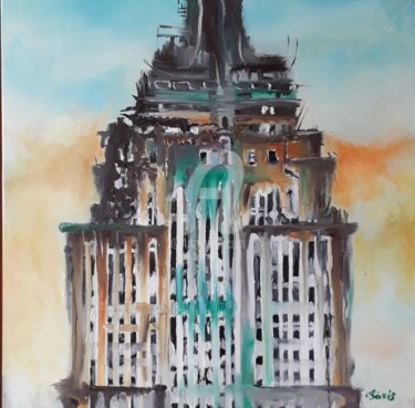 "Empire State Buildi…" başlıklı Tablo Anne Paris tarafından, Orijinal sanat, Petrol