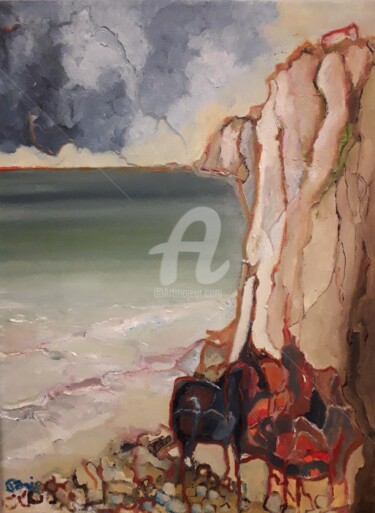 Peinture intitulée "Spectacle en Baie Il" par Anne Paris, Œuvre d'art originale, Huile Monté sur Châssis en bois
