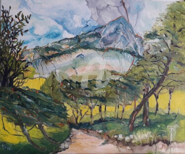 Provence Peinture intitulée "Provence" par Anne Paris, Œuvre d'art originale, Huile